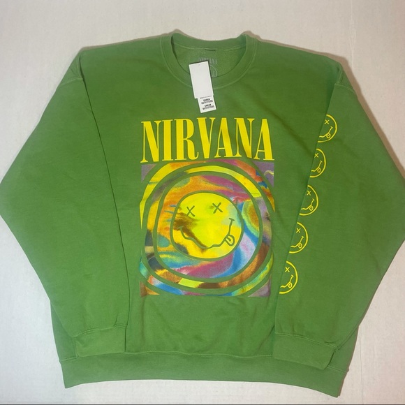 Urban Outfitters Tops - SALE! Nirvana Smile Sweatshirt L/XL Oversized